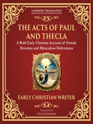 cover image of The Acts of Paul and Thecla